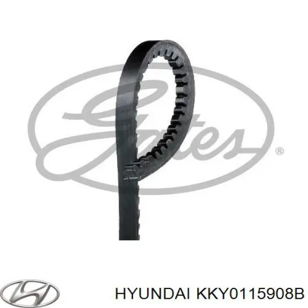 Ремінь приводний, агрегатів KKY0115908B Hyundai/Kia