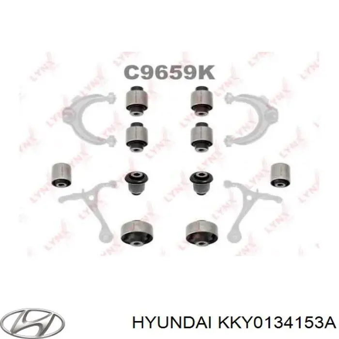 Подушка стабілізатора Hyundai/Kia KKY0134153A ціна, від 0.44 USD