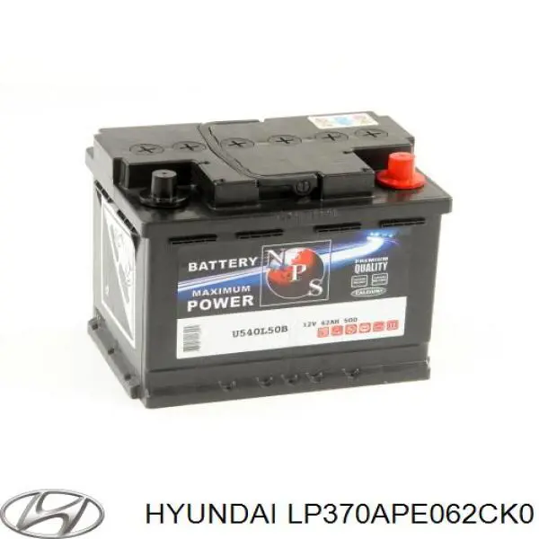 LP370APE062CK0 Hyundai/Kia Авто акумулятор