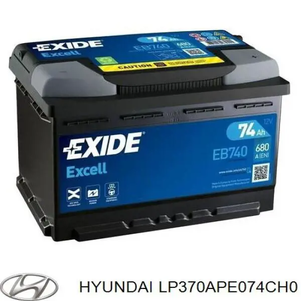Батарея акумуляторна Hyundai/Kia LP370APE074CH0 ціна, від 114.81 USD