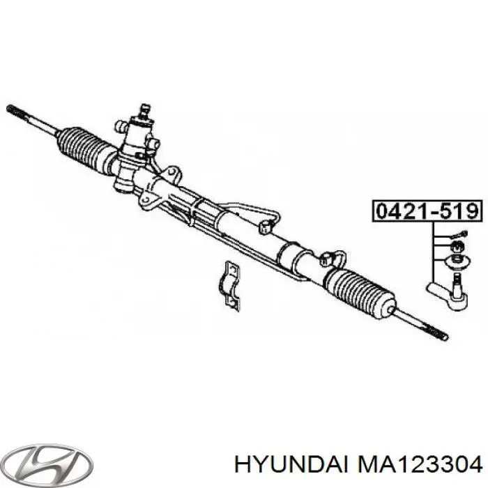 Купити MA123304 Hyundai/Kia Пильник рульового накінечника