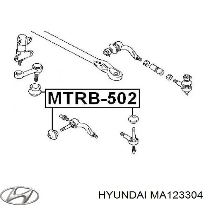 Пильник рульового накінечника MA123304 Hyundai/Kia