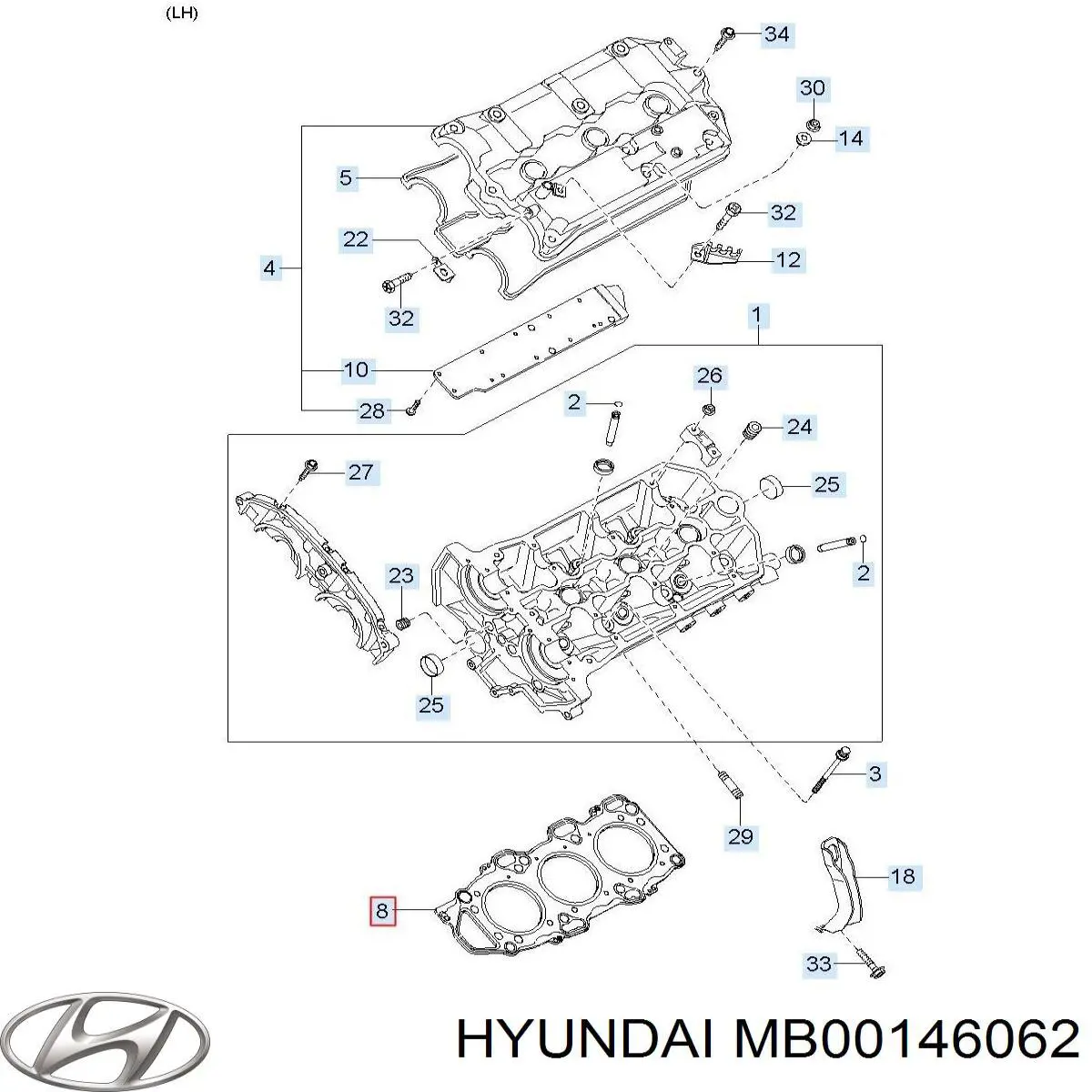 Сальник куліси перемикання передач Hyundai/Kia MB00146062 ціна, від 0.89 USD