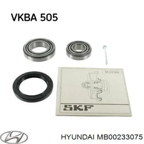 MB00233075 Hyundai/Kia підшипник маточини задньої, зовнішній