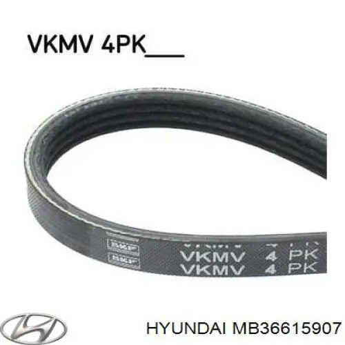 Клиновий ремінь Hyundai/Kia MB36615907 ціна, від 260.00 UAH