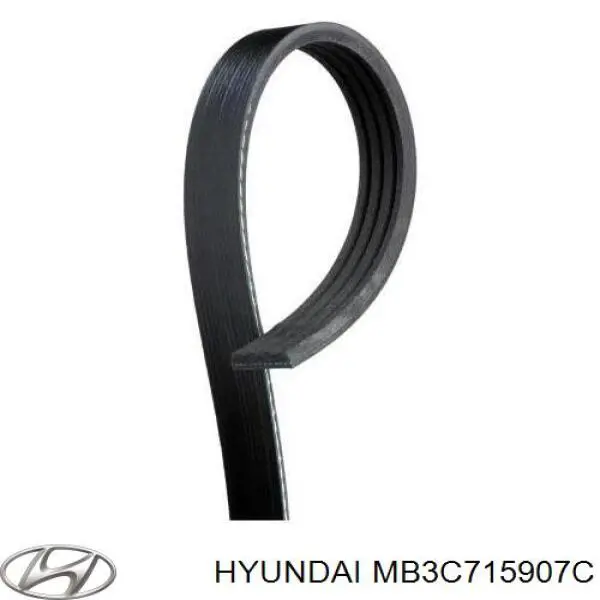 Клиновий ремінь Hyundai/Kia MB3C715907C ціна, від 5.12 USD