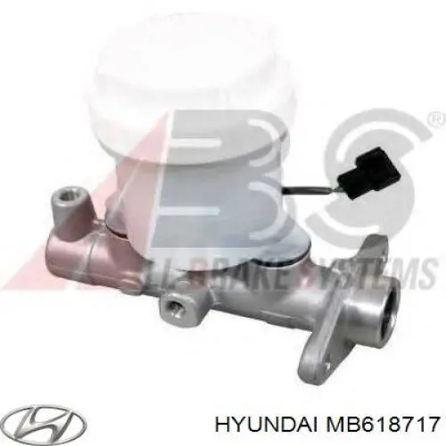 MB618717 Hyundai/Kia Циліндр гальмівний, головний