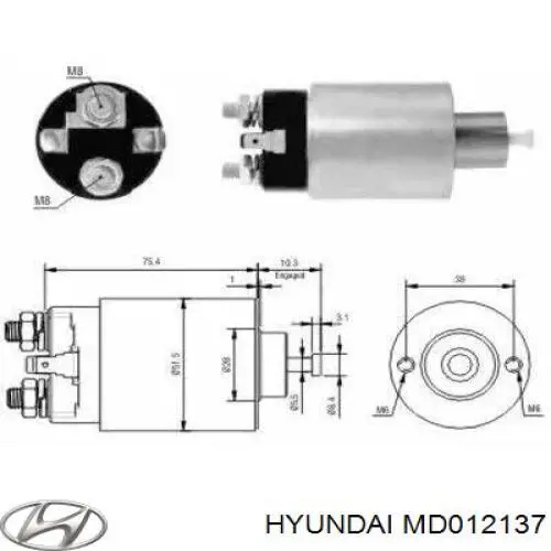 MD012137 Mitsubishi Реле свічок накалу