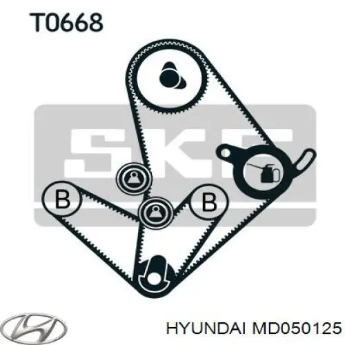 Натягувач ременя балансировочного вала Hyundai/Kia MD050125 ціна, від 670.48 UAH
