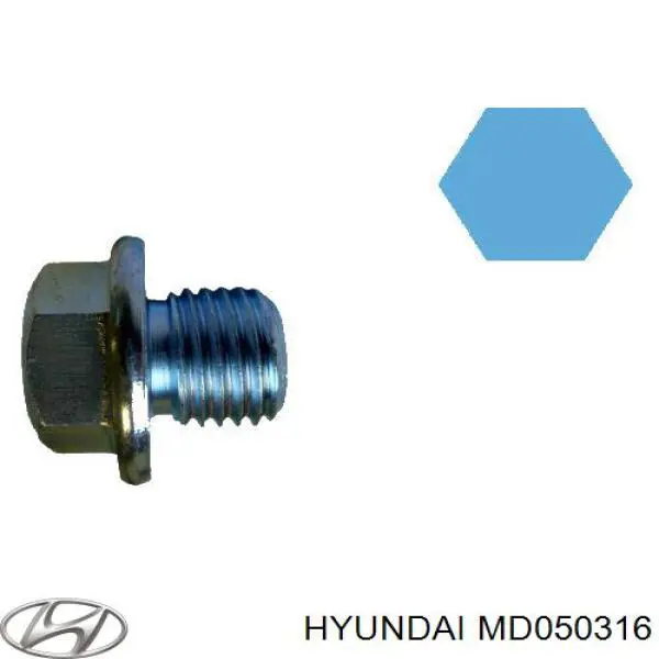 Пробка піддона двигуна MD050316 Hyundai/Kia