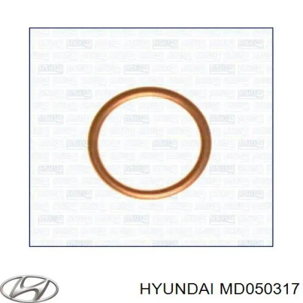MD050317 Hyundai/Kia прокладка пробки піддону двигуна