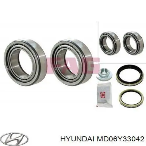 Гайка маточини передньої MD06Y33042 Hyundai/Kia