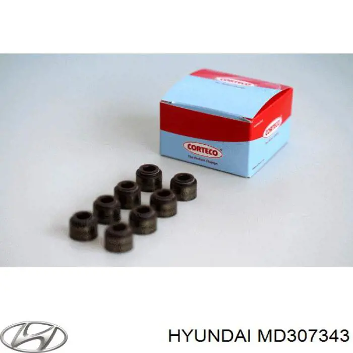 MD307343 Hyundai/Kia сальник клапана (маслознімний, впуск/випуск)