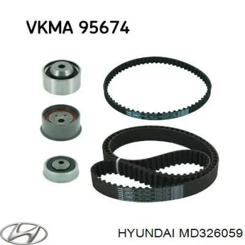 Ремінь ГРМ MD326059 Hyundai/Kia