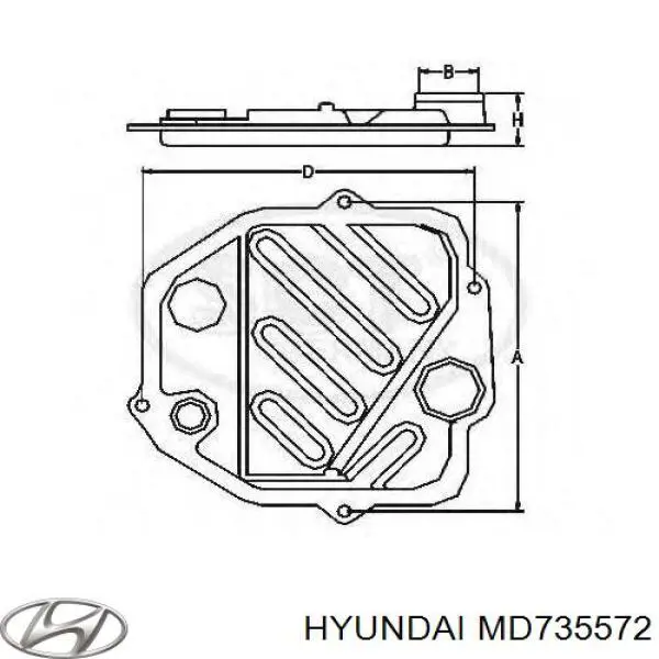 MD735572 Hyundai/Kia Масло в коробку автомат