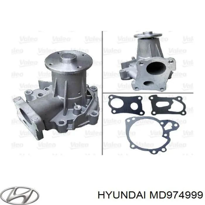 MD974999 Hyundai/Kia помпа водяна, (насос охолодження)