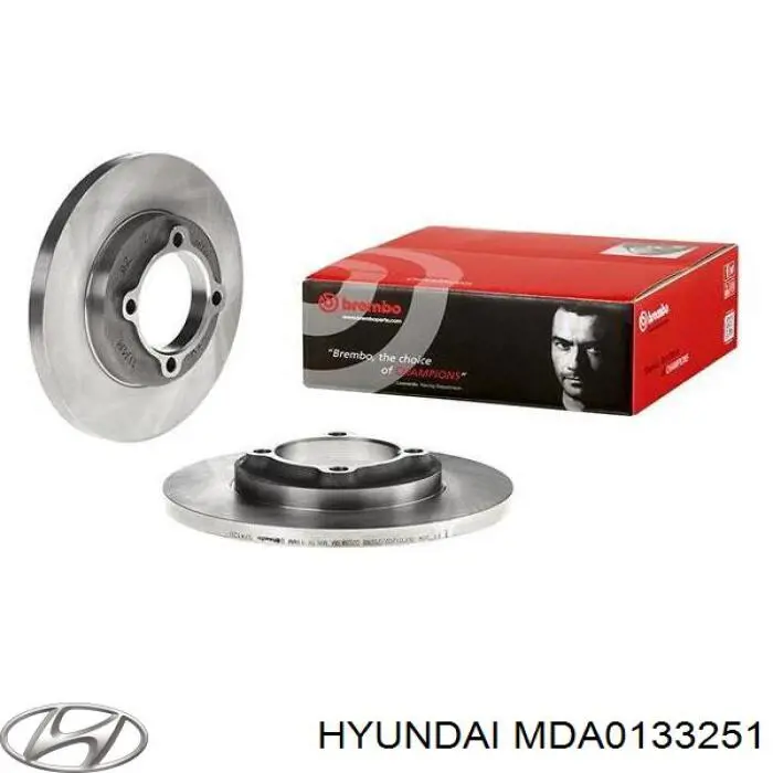 MDA0133251 Hyundai/Kia диск гальмівний передній