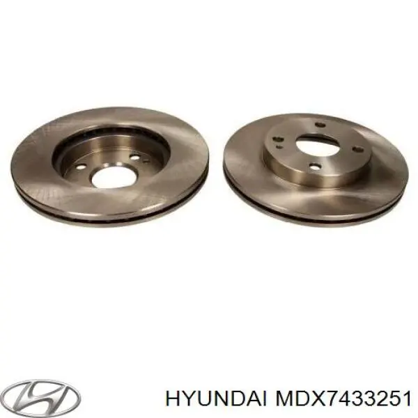 MDX7433251 Hyundai/Kia диск гальмівний передній