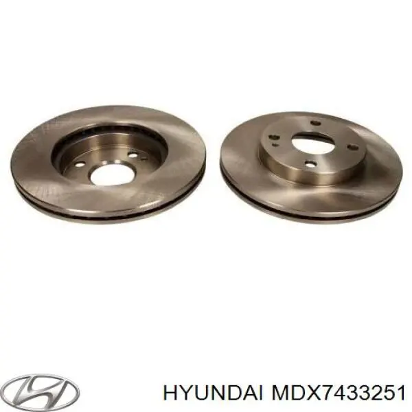 Гальмівні диски передні MDX7433251 Hyundai/Kia