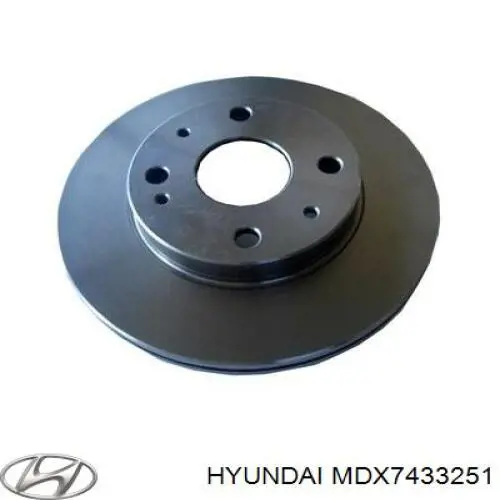 Диск переднього гальма Hyundai/Kia MDX7433251 ціна, від 19.12 USD