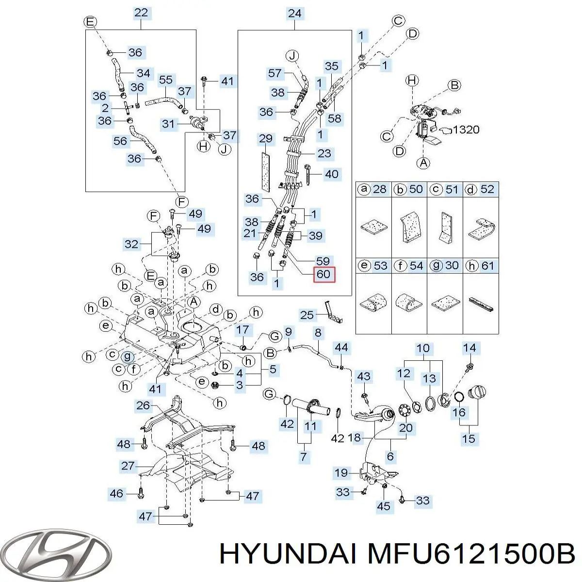 Купити MFU6121500B Hyundai/Kia Масло і фільтр в коробку автомат 