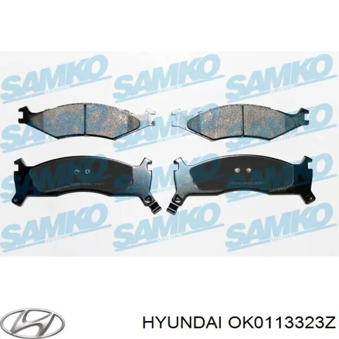 Купити OK0113323Z Hyundai/Kia Колодки гальмівні передні, дискові