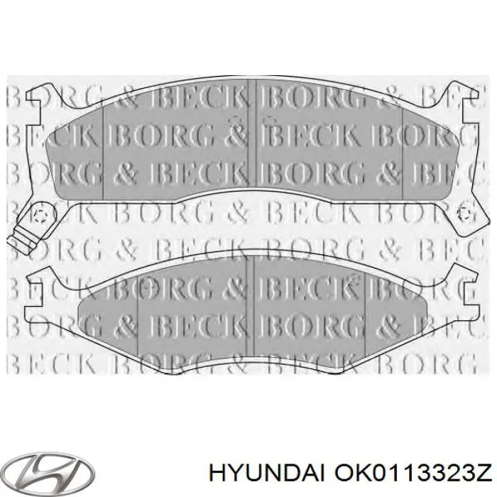 OK0113323Z Hyundai/Kia Передні гальмівні колодки