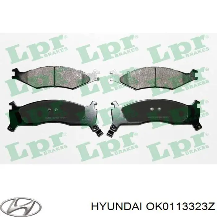 Гальмівні колодки Hyundai/Kia OK0113323Z ціна, від 20.34 USD
