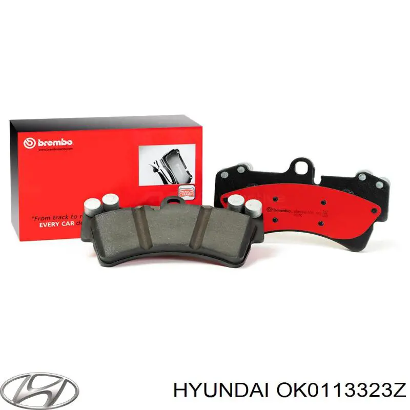 Передні тормозні колодки OK0113323Z Hyundai/Kia