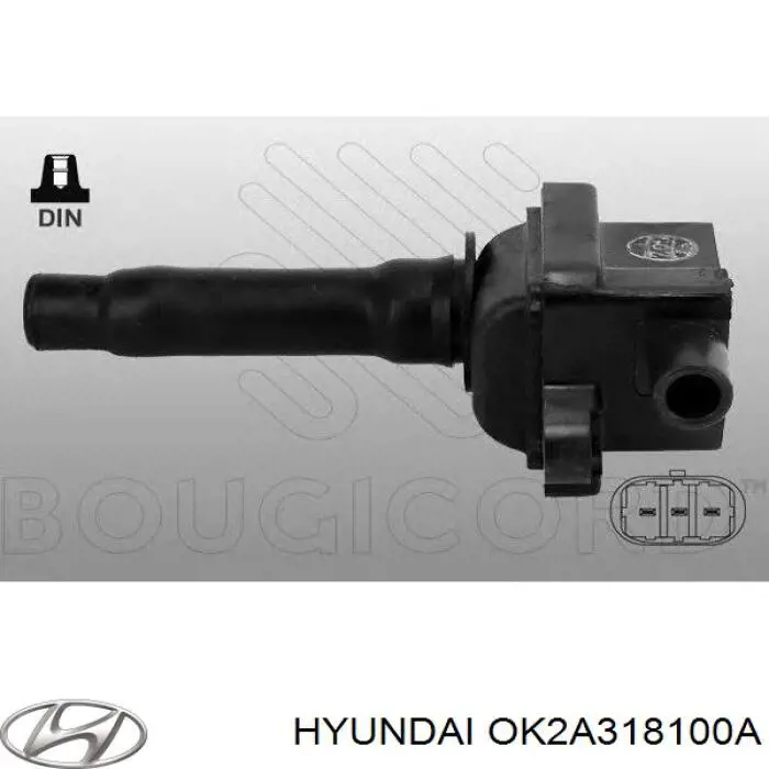 Котушка запалювання Hyundai/Kia OK2A318100A ціна, від 22.59 USD