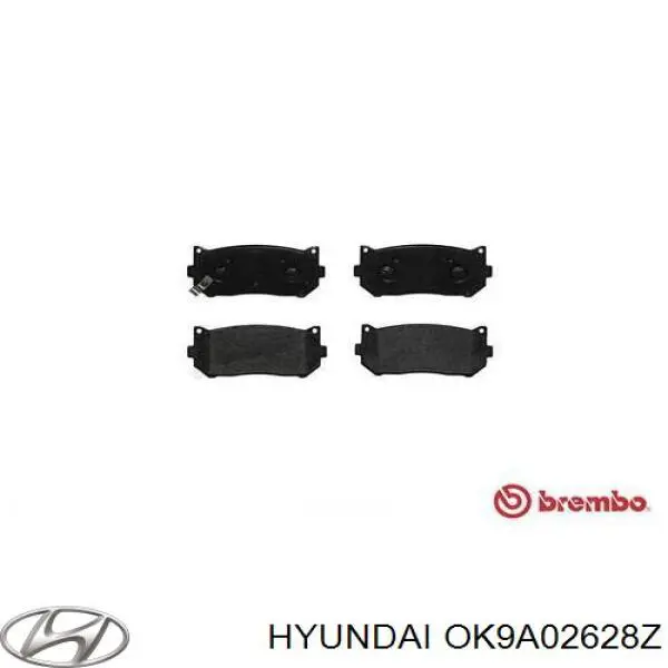 Задні дискові колодки Hyundai/Kia OK9A02628Z