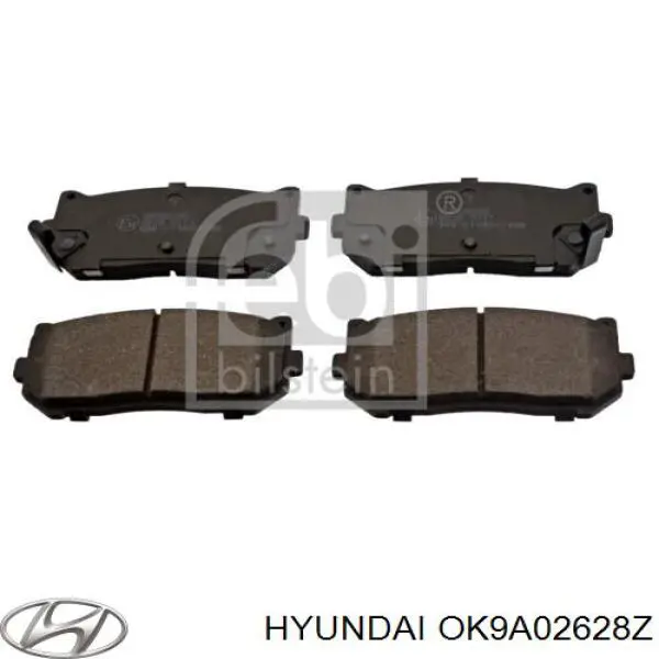Задні гальмівні колодки Hyundai/Kia OK9A02628Z ціна, від 14.25 USD