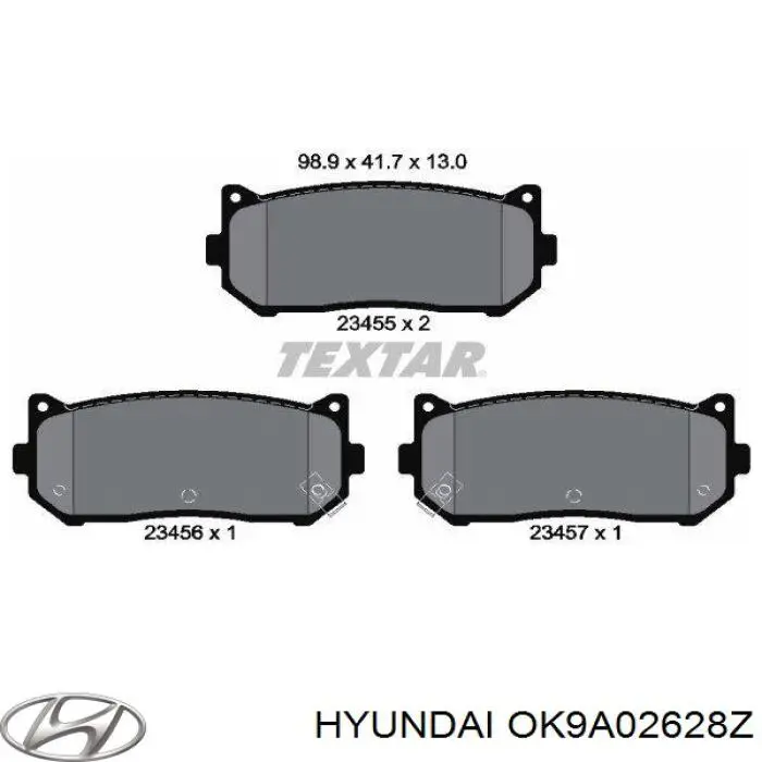 Купити OK9A02628Z Hyundai/Kia Задні колодки