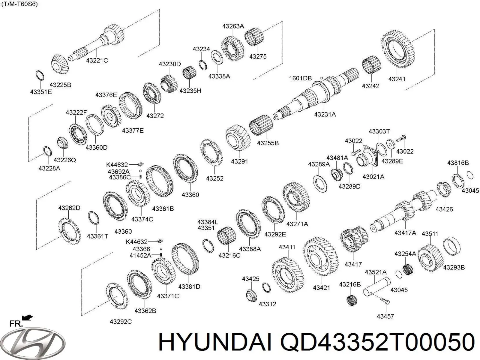  Hyundai/Kia QD43352T00050 ціна, від 81.65 USD