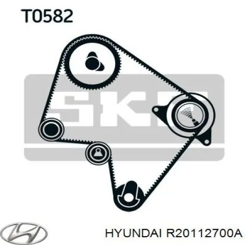 R20112700A Hyundai/Kia ролик натягувача ременя грм
