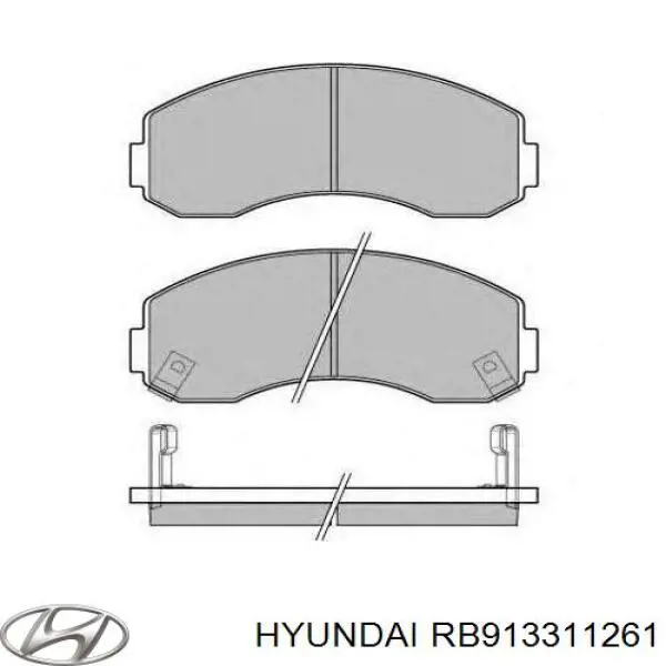 RB913311261 Hyundai/Kia Передні гальмівні колодки