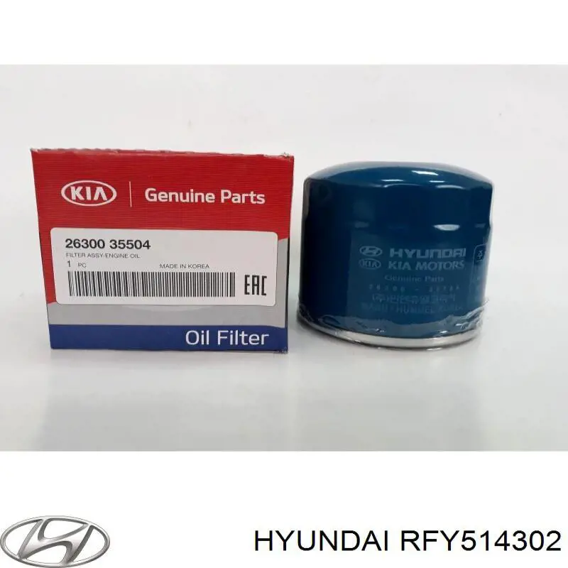 Фільтр масляний RFY514302 Hyundai/Kia