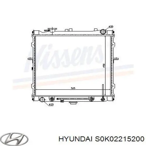 Радіатор основний Hyundai/Kia S0K02215200 ціна, від 79.69 USD