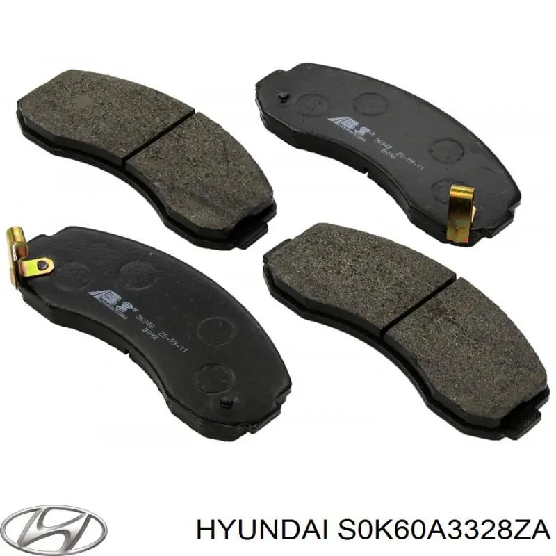 S0K60A3328ZA Hyundai/Kia Передні гальмівні колодки