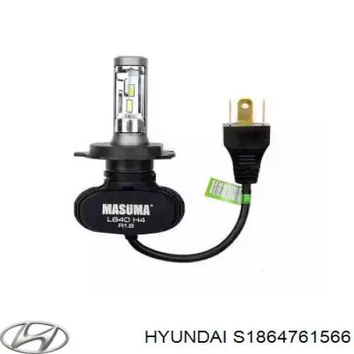 Лампочка галогенова, дальній/ближній Hyundai/Kia S1864761566 ціна, від 9.45 USD