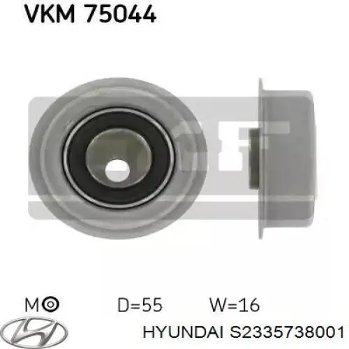 S2335738001 Hyundai/Kia Ролик натягувача балансировочного ременя
