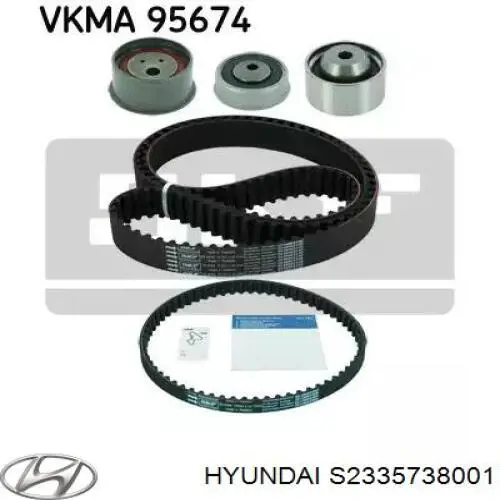 Hyundai/Kia ролик натягувача балансировочного ременя