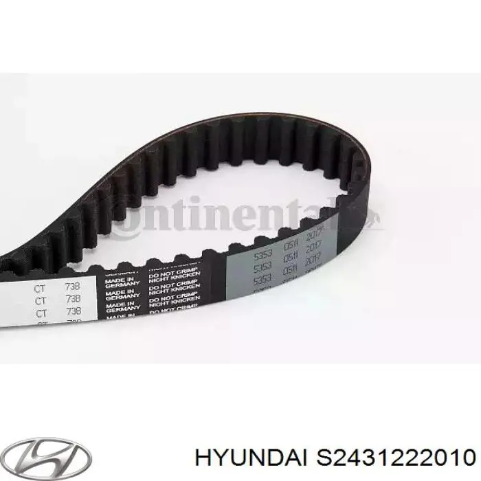 Ремінь ГРМ S2431222010 Hyundai/Kia