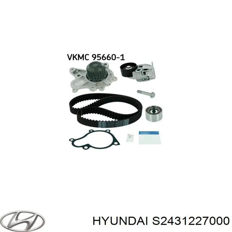 Зубчастий ремінь Hyundai/Kia S2431227000 ціна, від 19.25 USD