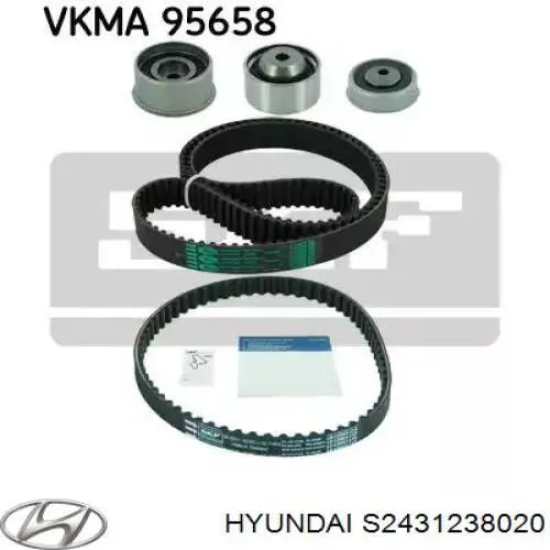 Клиновий ремінь Hyundai/Kia S2431238020 ціна, від 21.90 USD