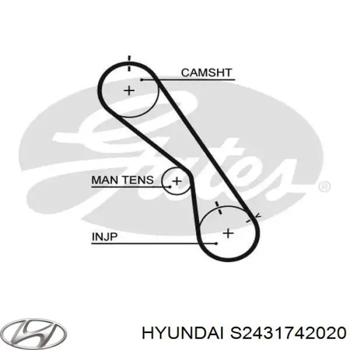 S2431742020 Hyundai/Kia Ролик натягувач