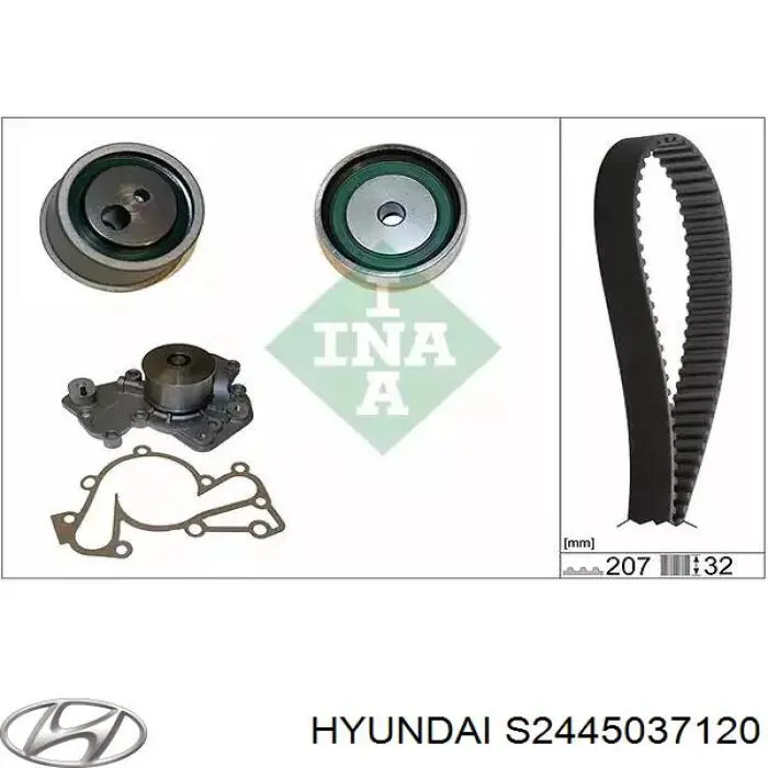 Ролик натягувача ременя ГРМ S2445037120 Hyundai/Kia