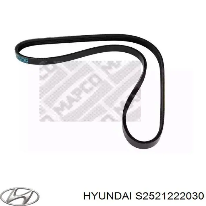 Купити S2521222030 Hyundai/Kia Ремінь генератора