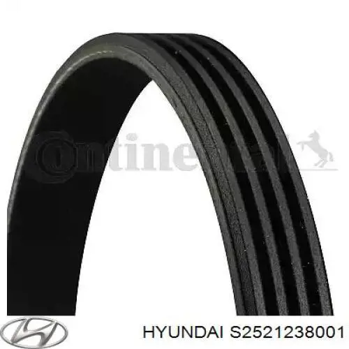 Клиновий ремінь Hyundai/Kia S2521238001 ціна, від 5.80 USD