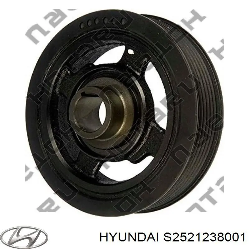 Ремінь приводний, агрегатів S2521238001 Hyundai/Kia